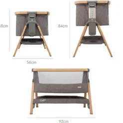 Tutti Bambini Oak Bedside Crib CoZee