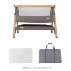 Tutti Bambini Oak Bedside Crib CoZee