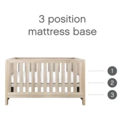 Tutti Bambini Oak 3 in 1 Cot bed Modena