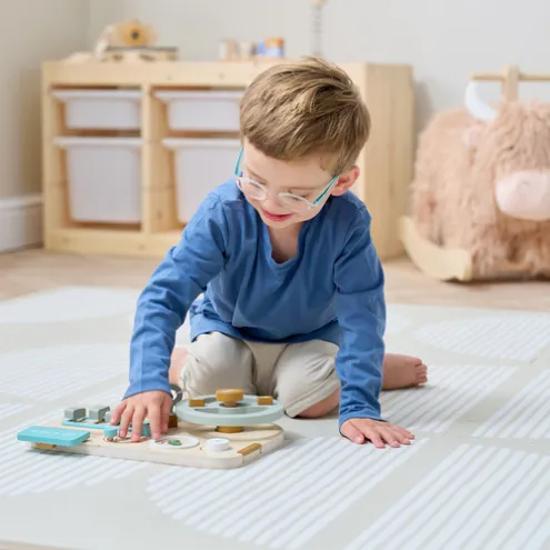Tutti Bambini Orbital Oatmeal Expandable Playmat Infinity