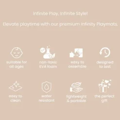 Tutti Bambini Orbital Oatmeal Expandable Playmat Infinity