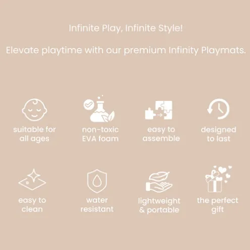 Tutti Bambini Orbital Oatmeal Expandable Playmat Infinity