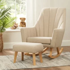 Tutti Bambini Stone Rocking Chair with Foot Stool Jonah
