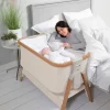 Tutti Bambini Walnut Bedside Crib CoZee