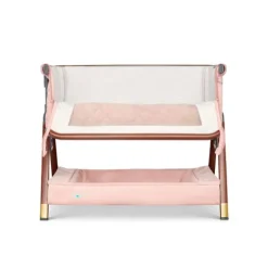 Tutti Bambini Walnut Blush Toy Crib CoZee Luxe Mini Me