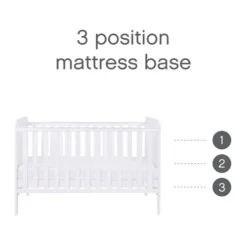 Tutti Bambini White Cot Bed with Chest Changer Rio