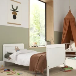 Tutti Bambini White Cot Bed with Chest of Drawers and Wardrobe Rio