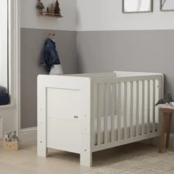 Tutti Bambini White Mini Cot Bed Alba
