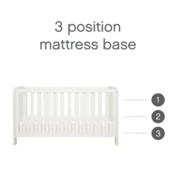 Tutti Bambini White Mini Cot Bed Alba