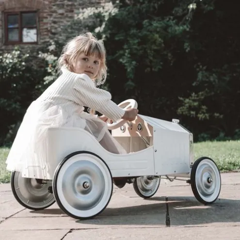Vilac Large Pedal Car White Ride On