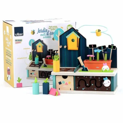 Vilac Wooden Early Learning Garden Activity Toy