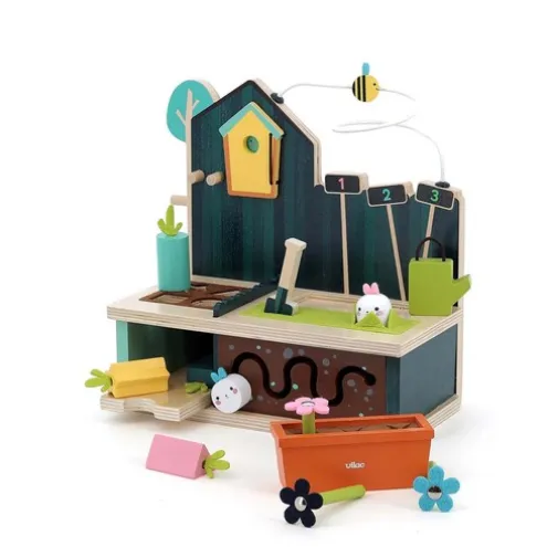 Vilac Wooden Early Learning Garden Activity Toy