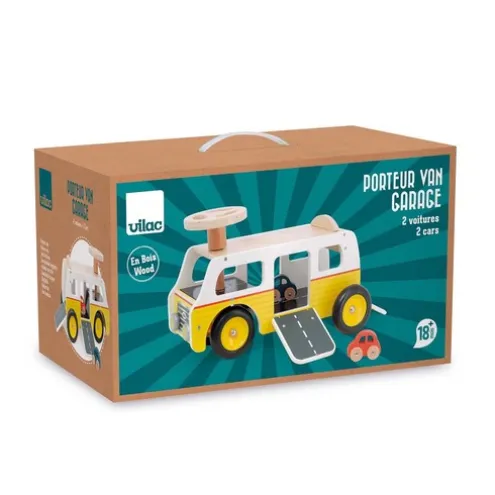 Vilac Wooden Garage Van Ride On