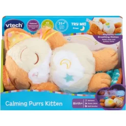 VTech Baby Calming Purrs Interactive Soft Toy