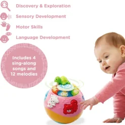 VTech Baby Crawl & Learn Bright Lights Ball Pink