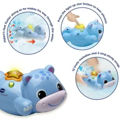 VTech Baby Sing & Paddle Hippo Bath Toy
