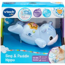 VTech Baby Sing & Paddle Hippo Bath Toy