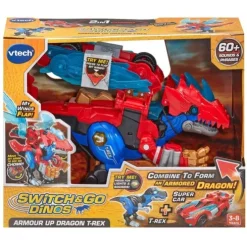 VTech Switch & Go Dinos Armour Up Dragon T-Rex Playset