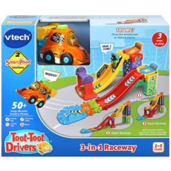 VTech Toot-Toot Drivers 3 in 1 Raceway Vehicle Playset