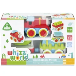 Whizz World Magnetic Train Trio Set