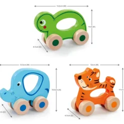 Woodlets Roll Along Animals (Styles Vary)