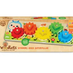 Woodlets Spinning Cogs Caterpillar Wooden Puzzle