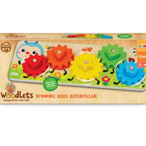 Woodlets Spinning Cogs Caterpillar Wooden Puzzle