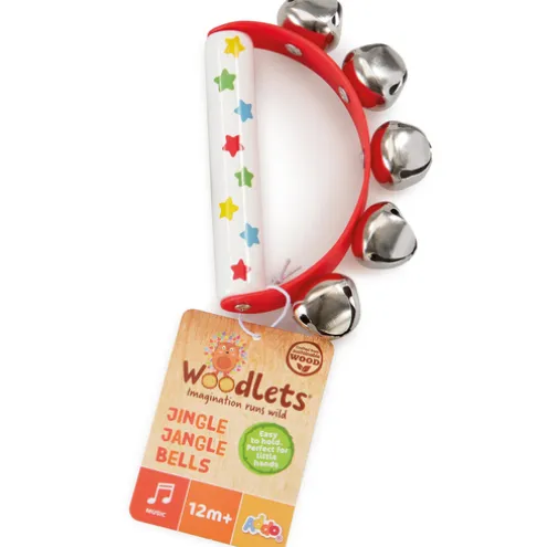 Woodlets Wooden Jingle Jangle Bells Musical Instrument