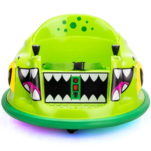Xootz Dinosaur Bumper Car Electric Ride On Green