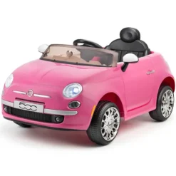 Xootz Fiat 500 Car Electric 6V Ride On Pink