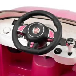 Xootz Fiat 500 Car Electric 6V Ride On Pink