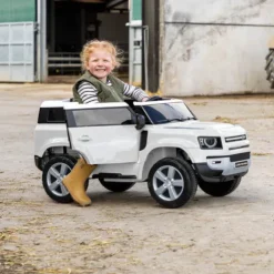 Xootz Land Rover Defender Car Electric Ride On White