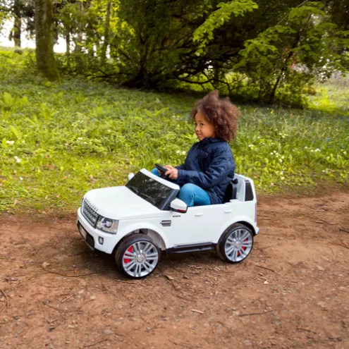 Xootz Land Rover Discovery Car Electric Ride On White
