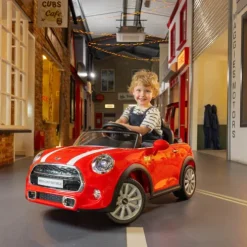 Xootz Mini Cooper Convertible Car Electric Ride On Red
