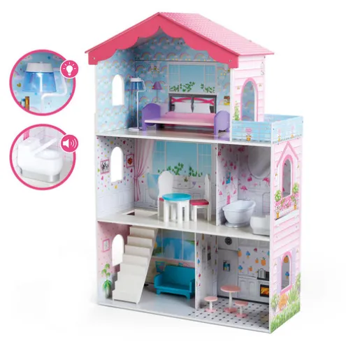 Early Learning Centre Wooden Sparkle Lights Mansion Dolls House