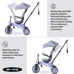 Micro 7 Stage Flexi Trike Purple