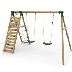 Plum Uakari Wooden Garden Swing and Climbing Frame